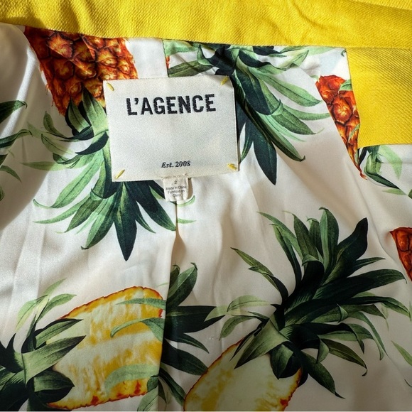 L’agence Brooke yellow Blazer Size 2 - Picture 11 of 16